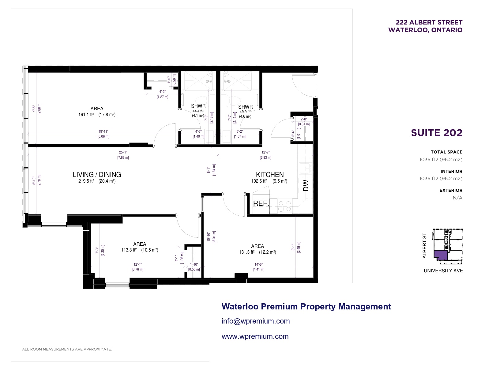 222 Albert Suite 202 floor plan