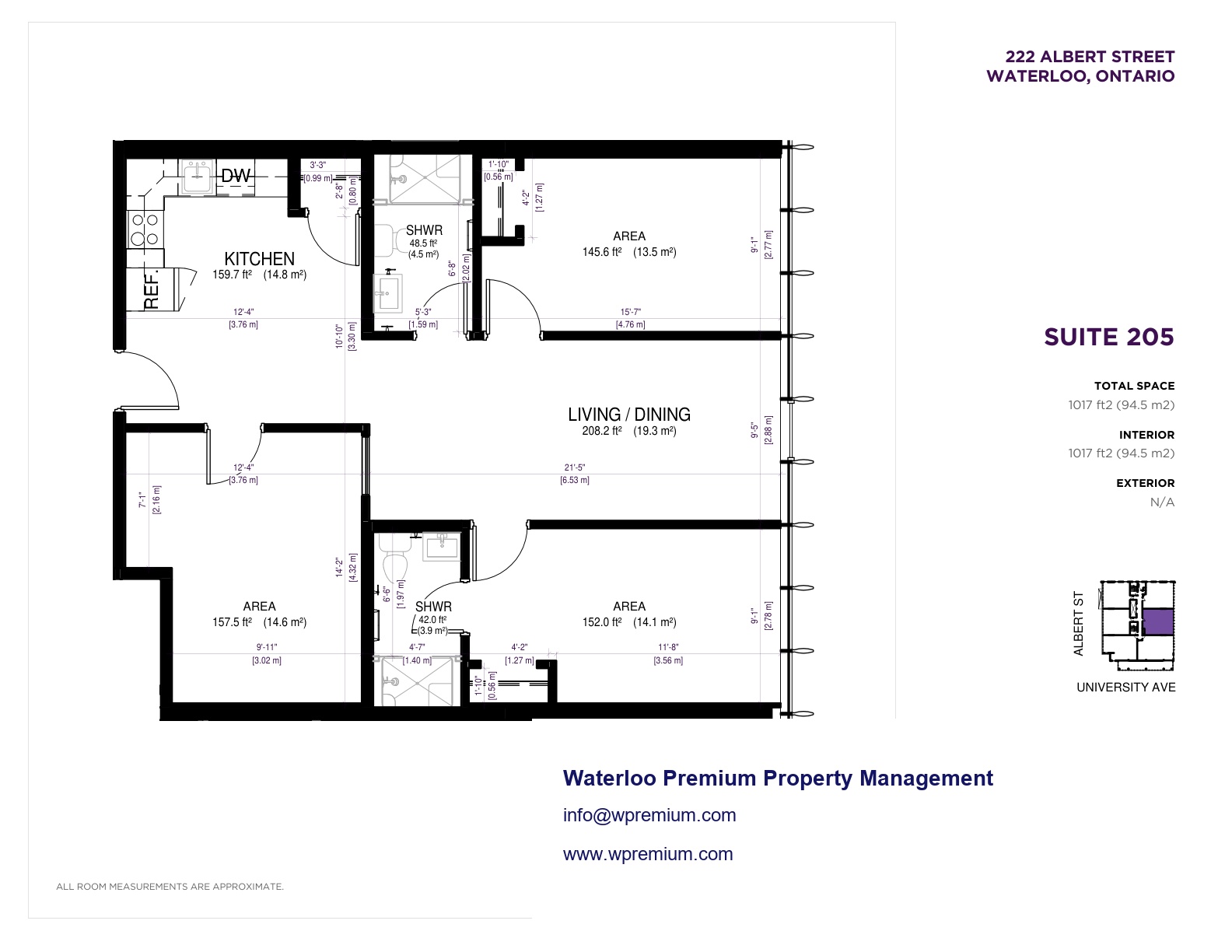 222 Albert Suite 205 floor plan