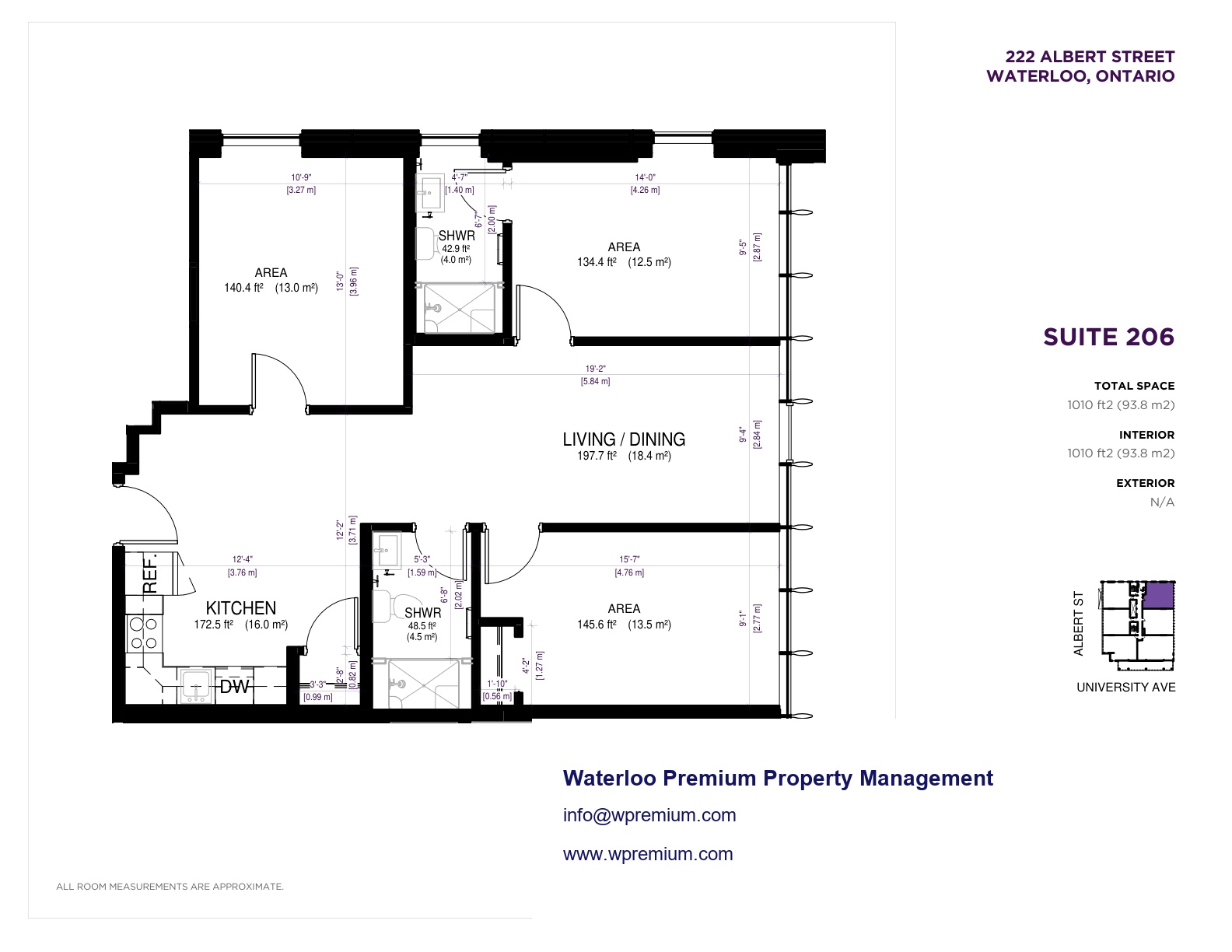 222 Albert Suite 206 floor plan