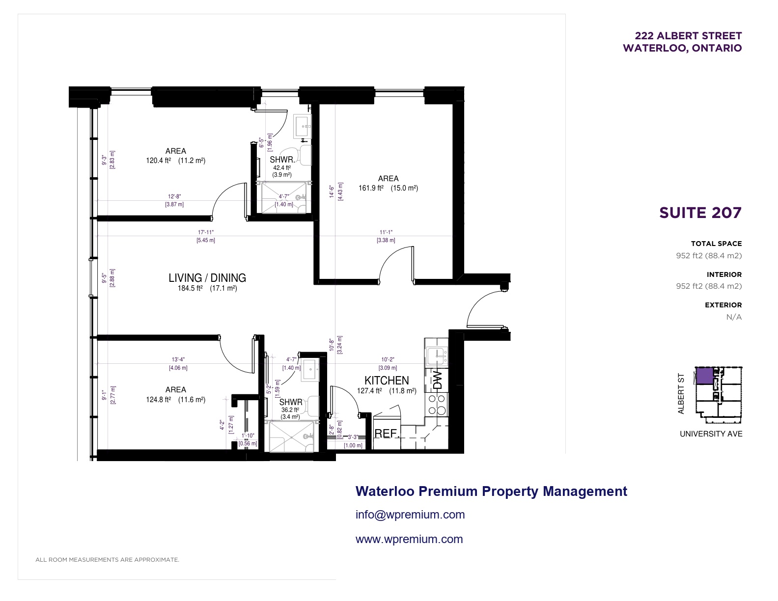 222 Albert Suite 207 floor plan