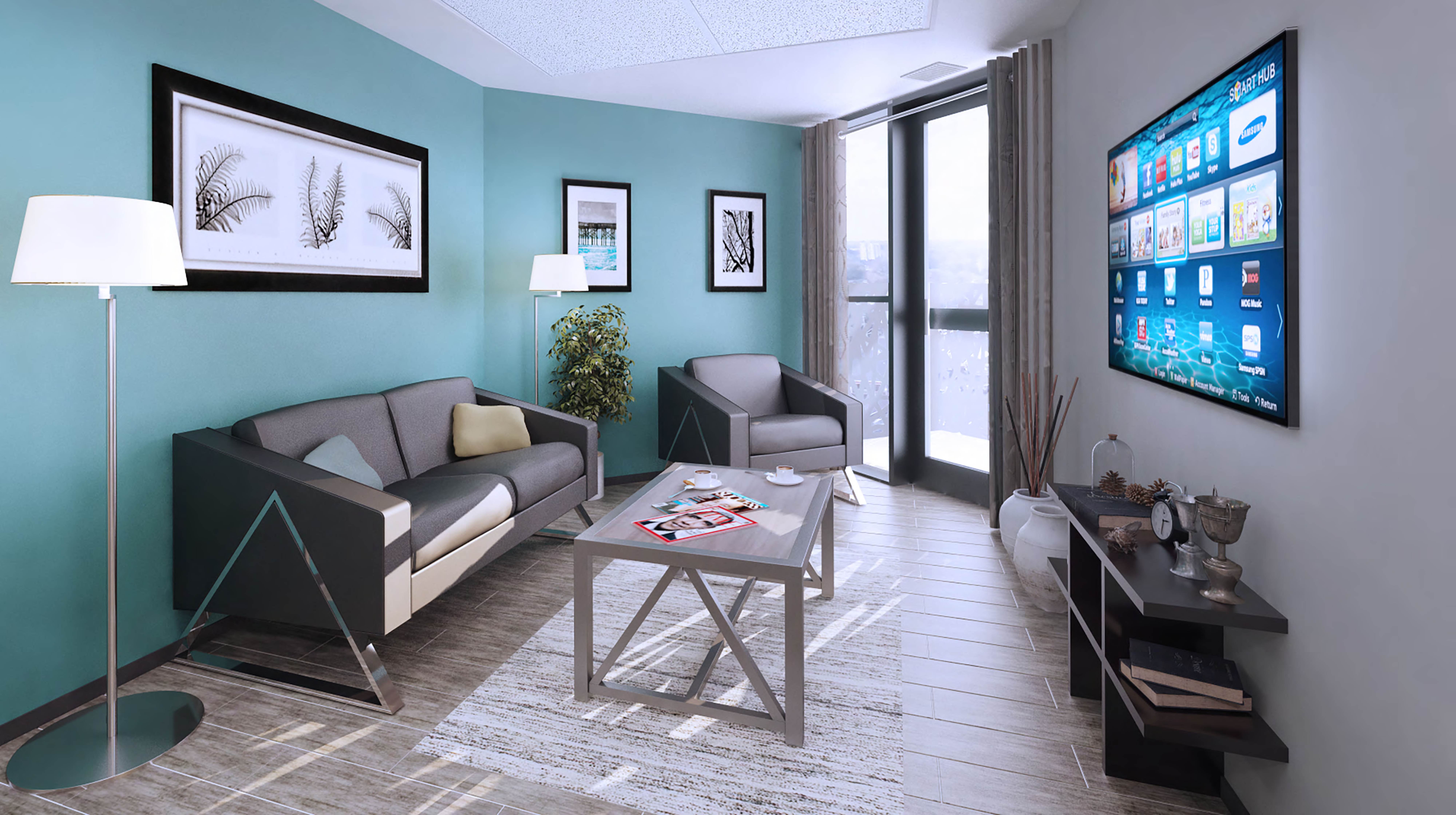 Suite 1205 — living room
