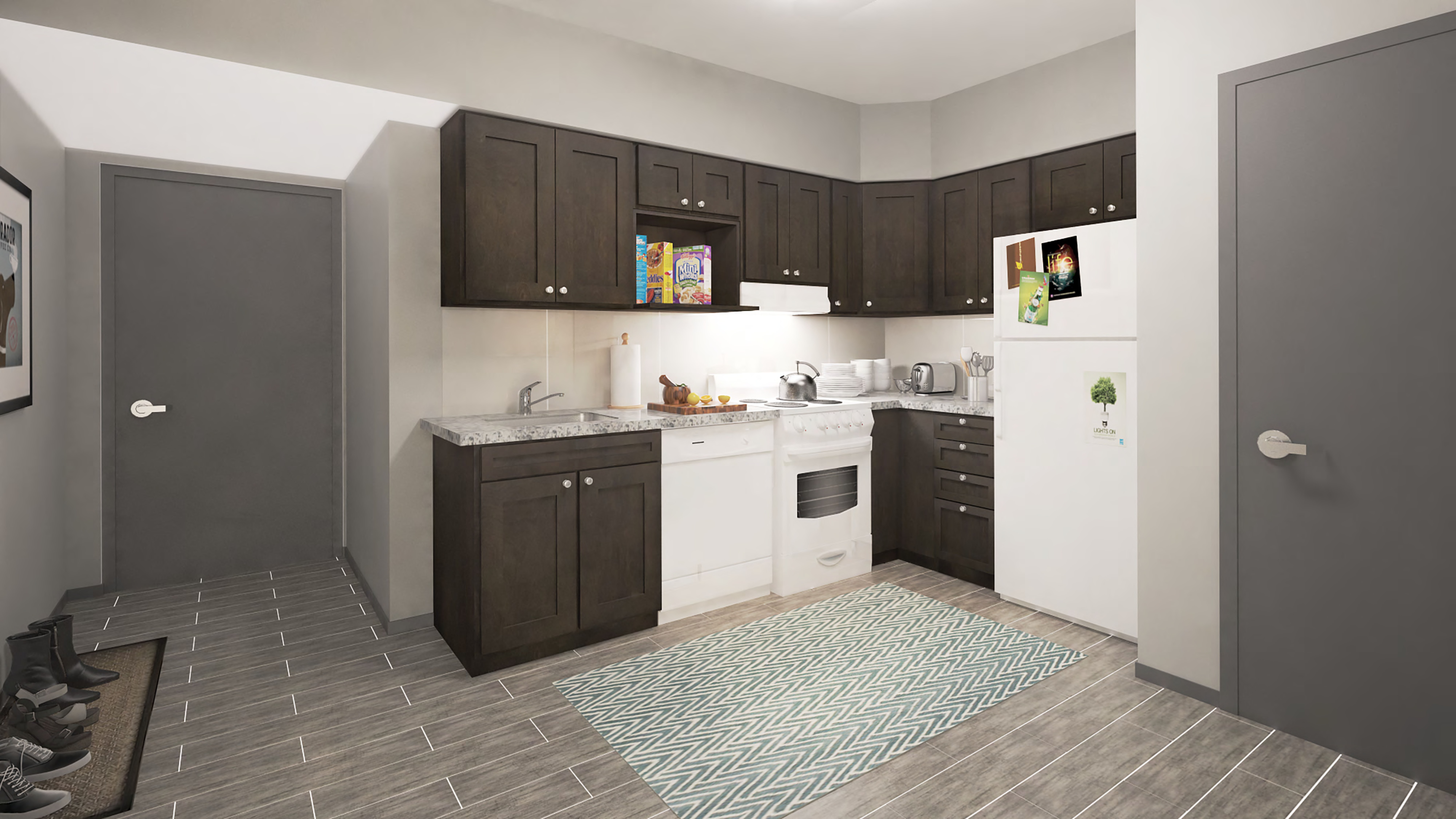 Suite 307 — kitchen